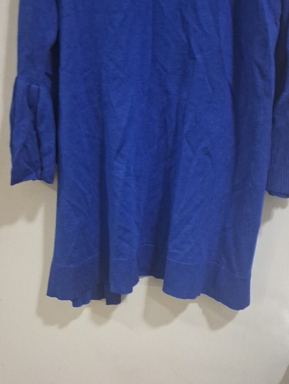 NWT Womens Sweaterworks Open-Front Duster Cardigan in Royal Blue - Picture 7 of 9